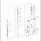 FLHT 1DDV ELECTRA GLIDE STANDARD (2006) FRONT FORK - LEFT & RIGHT (FAIRING MODELS)