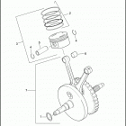 FLHTCUSE 1PRE CVO ULTRA CLASSIC (2006) PISTON & FLYWHEEL ASSEMBLY