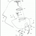 FLHR 1FDV ROAD KING (2006) FUEL TANK - CARBURETED FLHR & FLHRS