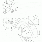 FLHTPI 1FMW ELECTRA GLIDE STANDARD POLICE (2006) Задний бампер