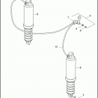FLHTPI 1FMW ELECTRA GLIDE STANDARD POLICE (2006) REAR SHOCK ABSORBERS & AIR SUSPENSION SYSTEM