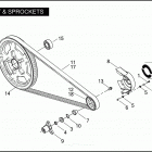VRSCSE 1PMG CVO V-ROD (2005) BELT & SPROCKETS