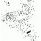 FLHTCSE2 1PKE CVO ELECTRA GLIDE (2005) CRANKCASE & ENGINE - OIL FILTER & COOLER - TWIN CA...