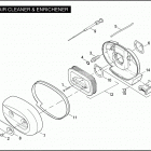 XL883C 4CJM SPORTSTER 883 CUSTOM (2005) AIR CLEANER & ENRICHENER