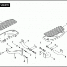 FLHTPI 1FMW ELECTRA GLIDE STANDARD POLICE (2005) FOOTBOARDS