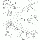 FLHTCUI 1FCW ULTRA CLASSIC (2005) TAIL LAMP & REAR TURN SIGNALS