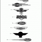 FLSTSC 1BRY SPRINGER CLASSIC (2005) FUEL TANK TRIM