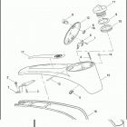 FLHTCSE2 1PKE CVO ELECTRA GLIDE (2005) FUEL TANK CONSOLE