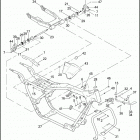 FLHTCUI 1FCW ULTRA CLASSIC (2005) FRAME, REAR FORK & JIFFY STAND