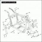 FXSTI 1BVB SOFTAIL STANDARD (2005) FRAME & JIFFY STAND