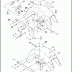 FLSTSC 1BRY SPRINGER CLASSIC (2005) REAR FENDER & SUPPORTS - FLSTC / I, FLSTF / I & FL...