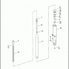 FLHRI 1FBW ROAD KING (2005) FRONT FORK - LEFT (NONFAIRING MODELS)