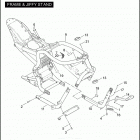 VRSCB 1HBZ VRSCB V-ROD (2005) FRAME & JIFFY STAND
