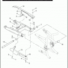 VRSCB 1HBZ VRSCB V-ROD (2005) REAR FORK, DEBRIS DEFLECTOR, & BELT GUARD