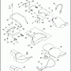 FLHTCUI 1FCW ULTRA CLASSIC (2005) SEATS & REAR FRAME RAILS