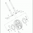 VRSCSE 1PMG CVO V-ROD (2005) Переднее колесо