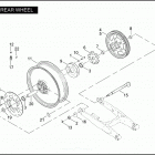 VRSCB 1HBZ VRSCB V-ROD (2005) Заднее колесо