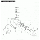 VRSCB 1HBZ VRSCB V-ROD (2005) FRONT TURN SIGNALS
