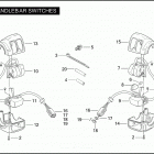 VRSCB 1HBZ VRSCB V-ROD (2005) HANDLEBAR SWITCHES