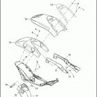 VRSCSE 1PMG CVO V-ROD (2005) REAR FENDER & SUPPORTS