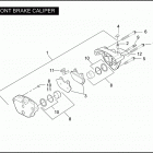 FXDC 1GTV DYNA SUPER GLIDE CUSTOM (2005) Передний суппорт