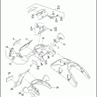 VRSCSE 1PMG CVO V-ROD (2005) TAIL LAMP, REAR TURN SIGNALS & LICENSE PLATE BRACK...