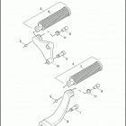 XL883C 4CJM SPORTSTER 883 CUSTOM (2005) Подножки