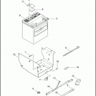 FLHTCUI 1FCW ULTRA CLASSIC (2005) BATTERY, TRAY & CABLES