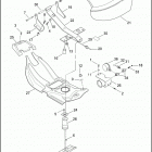 FLHTPI 1FMW ELECTRA GLIDE STANDARD POLICE (2005) SEAT & REAR FRAME RAILS