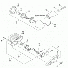 FXDC 1GTV DYNA SUPER GLIDE CUSTOM (2005) TAIL LAMP & REAR TURN SIGNALS