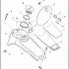 FLHTCUI 1FCW ULTRA CLASSIC (2005) FUEL TANK CONSOLE - FLHT & FLTRI MODELS