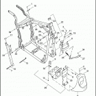 FLSTFSE 1PLF CVO FAT BOY (2005) FRAME, REAR FORK & JIFFY STAND