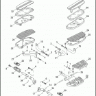 FLHTCUI 1FCW ULTRA CLASSIC (2005) FOOTBOARDS & FOOTPEGS
