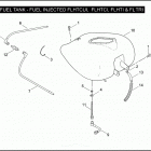 FLHTCUI 1FCW ULTRA CLASSIC (2005) FUEL TANK - FUEL INJECTED FLHTCUI, FLHTCI, FLHTI &...