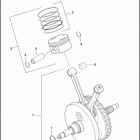 FXSTI 1BVB SOFTAIL STANDARD (2005) PISTONS AND FLYWHEEL ASSEMBLY -TWIN CAM 88B ™