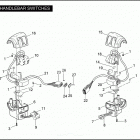 FLHTPI 1FMW ELECTRA GLIDE STANDARD POLICE (2005) HANDLEBAR SWITCHES