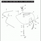 FLHRI 1FBW ROAD KING (2005) FUEL TANK - FUEL INJECTED - FLHRI, FLHRCI & FLHRSI