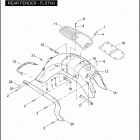 FLSTNI 1JDB SOFTAIL DELUXE (2005) REAR FENDER - FLSTN / I
