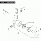 FXDC 1GTV DYNA SUPER GLIDE CUSTOM (2005) FRONT TURN SIGNALS