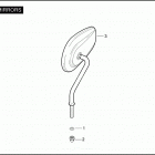 FXSTI 1BVB SOFTAIL STANDARD (2005) Зеркало