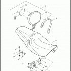 FLHTCSE2 1PKE CVO ELECTRA GLIDE (2005) SEAT & RIDER BACKREST