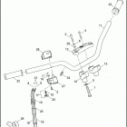 XL883R 4CKM SPORTSTER 883R (2005) HANDLEBAR & THROTTLE CONTROL - 883 / 883L / 883R /...