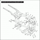 FXDP 1GKV DYNA DEFENDER (2004) ENGINE MOUNTS & STABILIZER LINK