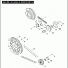 FXDP 1GKV DYNA DEFENDER (2004) BELTS, CHAINS & SPROCKETS