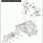 VRSCB 1HBZ VRSCB V-ROD (2004) WATER PUMP & THERMOSTAT