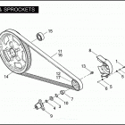 VRSCB 1HBZ VRSCB V-ROD (2004) BELT & SPROCKETS