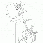 FXSTS 1BLY SPRINGER SOFTAIL (2004) PISTONS AND FLYWHEEL ASSEMBLY - TWIN CAM 88B ™