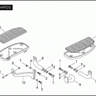 FLHTPI 1FMW ELECTRA GLIDE STANDARD POLICE (2004) FOOTBOARDS