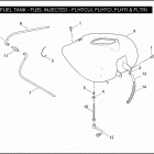 FLHTI 1FVW ELECTRA GLIDE STANDARD (2004) FUEL TANK - FUEL INJECTED - FLHTCUI, FLHTCI, FLHTI...