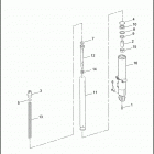 FLHRS 1FXV ROAD KING CUSTOM (2004) FRONT FORK - LEFT (NONFAIRING MODELS)